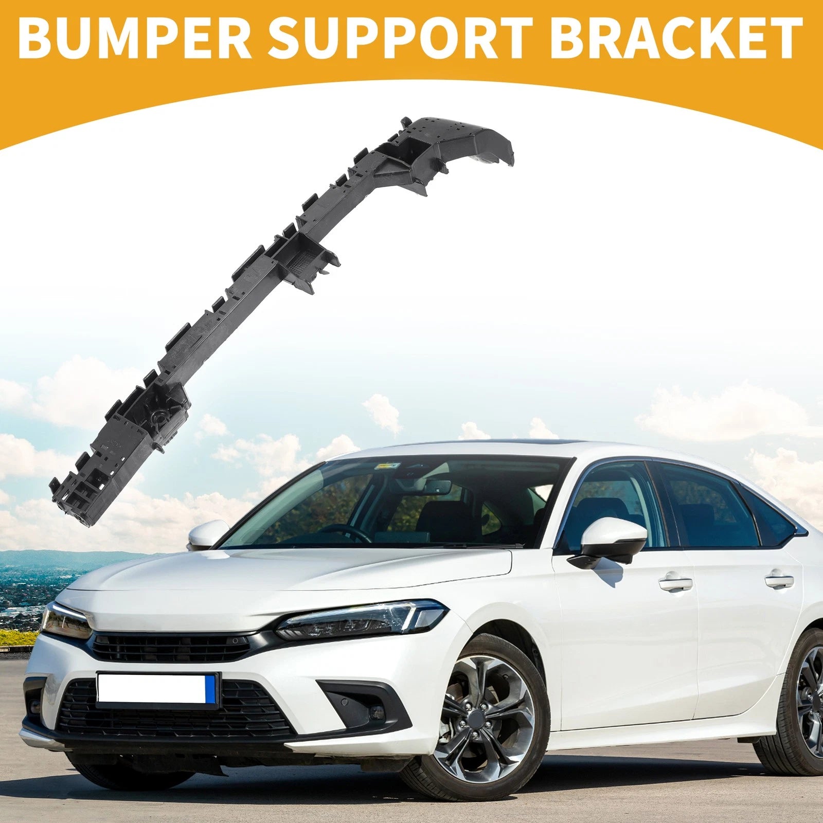 LH Rear Bumper Support Bracket for Honda Fit (2015–2017) 1 Pc ABS