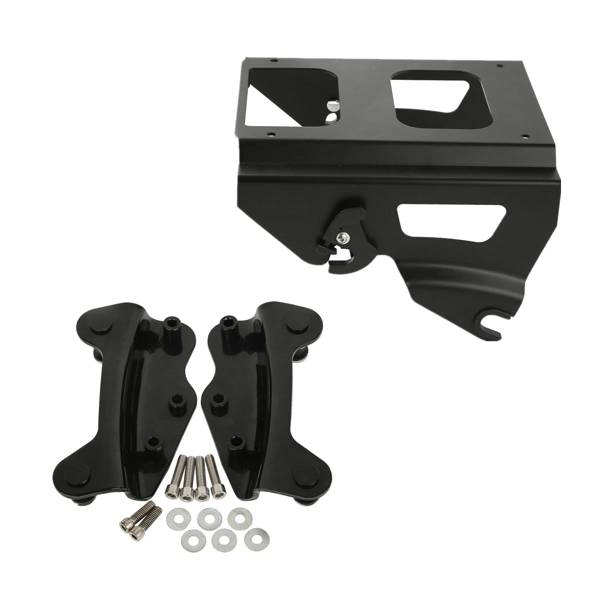 Solo Pack Mount Rack with Docking Kit for Harley Electra Glide (2009–2013)