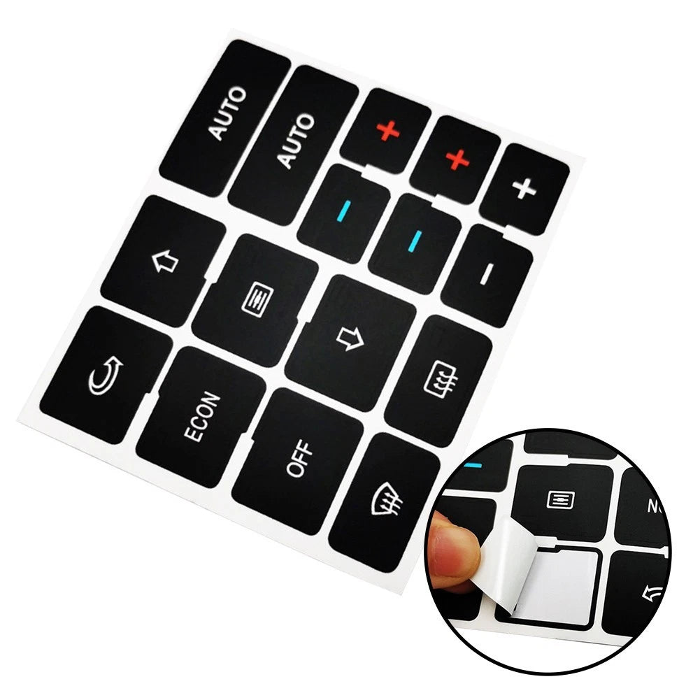 AC Button Decal for Audi A4 B6 B7 (2001–2008)