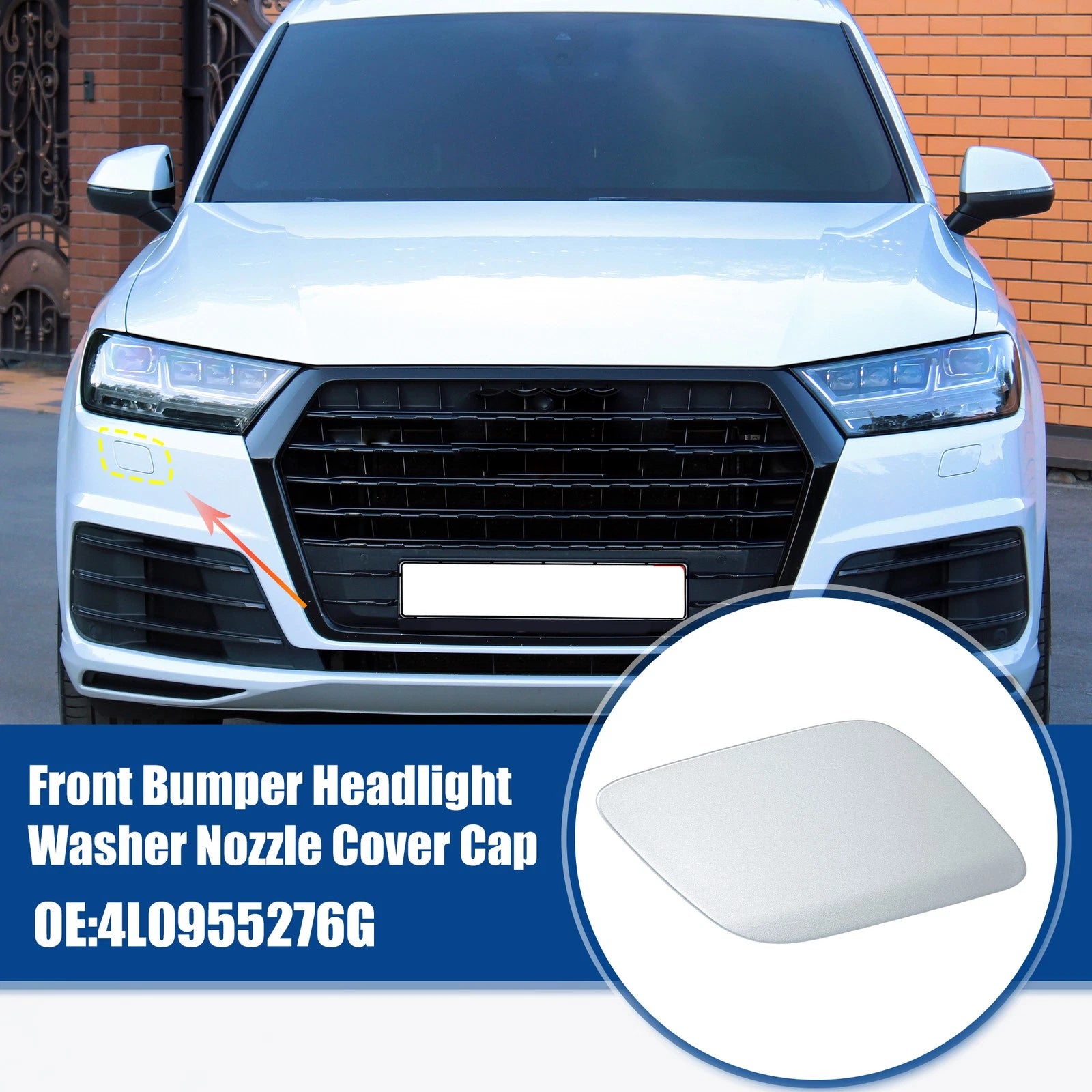 Front Right Headlight Washer Nozzle Cover Cap for Audi Q7 (2016–2023)