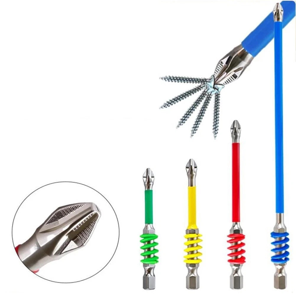 3-Piece Anti Slip Screwdriver Bit Kit PH2 1/4" Shank