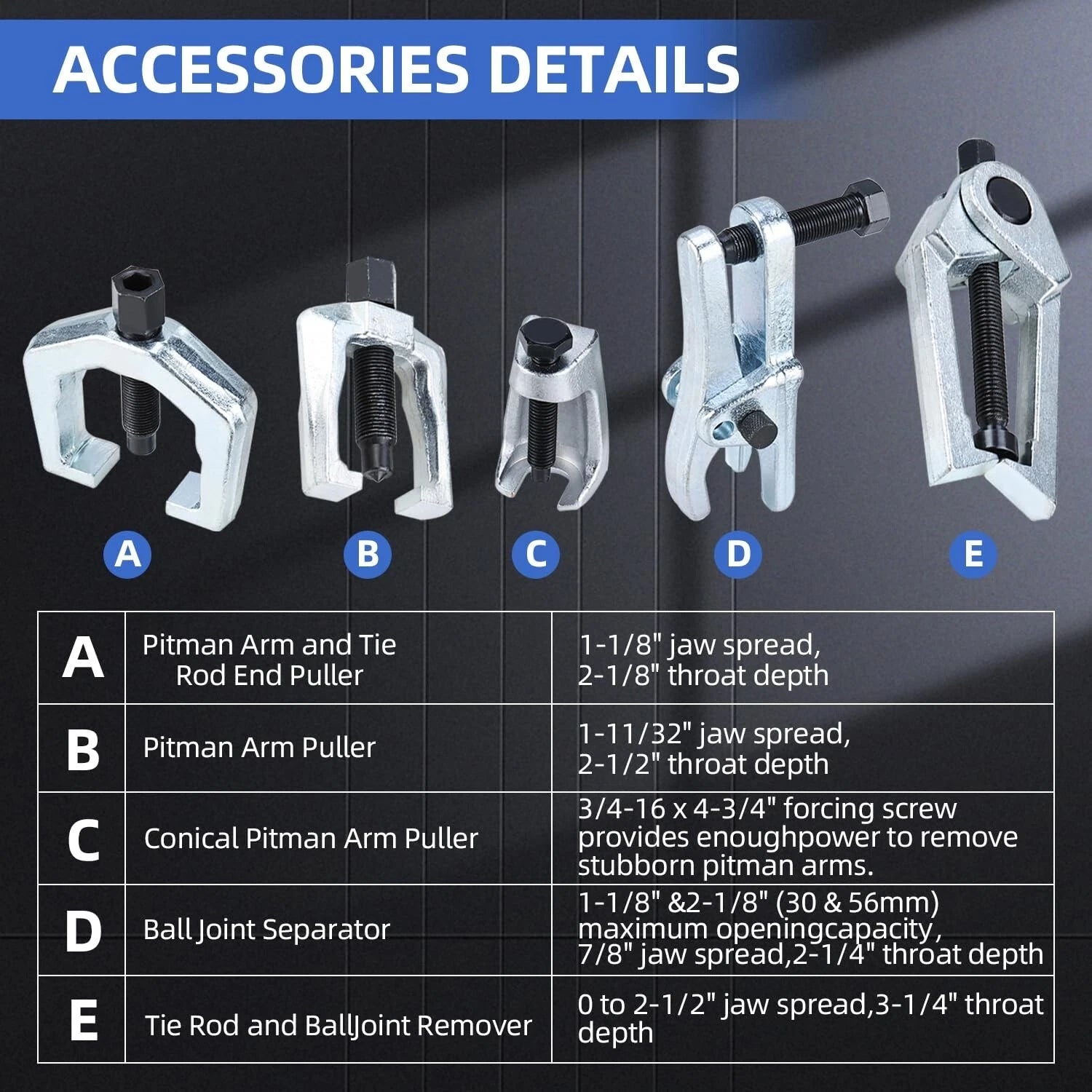 6Pcs Front End Service Tool Kit for