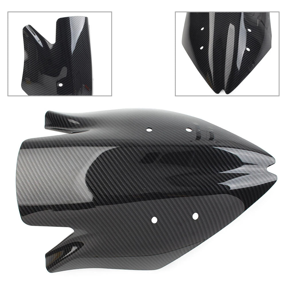 Windshield Shield Windscreen ABS for Kawasaki Z1000 (2007–2009) Carbon Fiber Black
