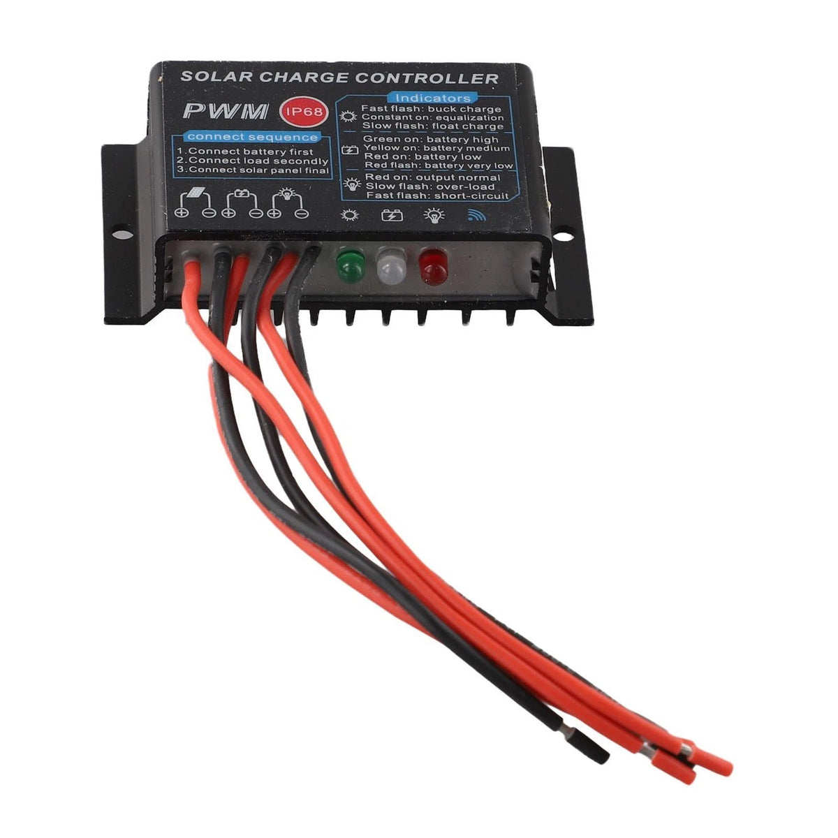 20A Solar Charge Controller for Battery Charging (IP68 Waterproof Design)