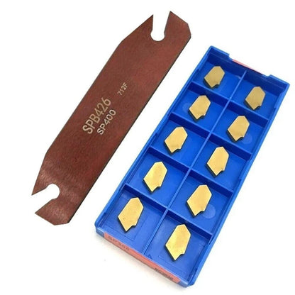 26mm Cut Off Blade Tool Holder with 10 Carbide Inserts for SPB264