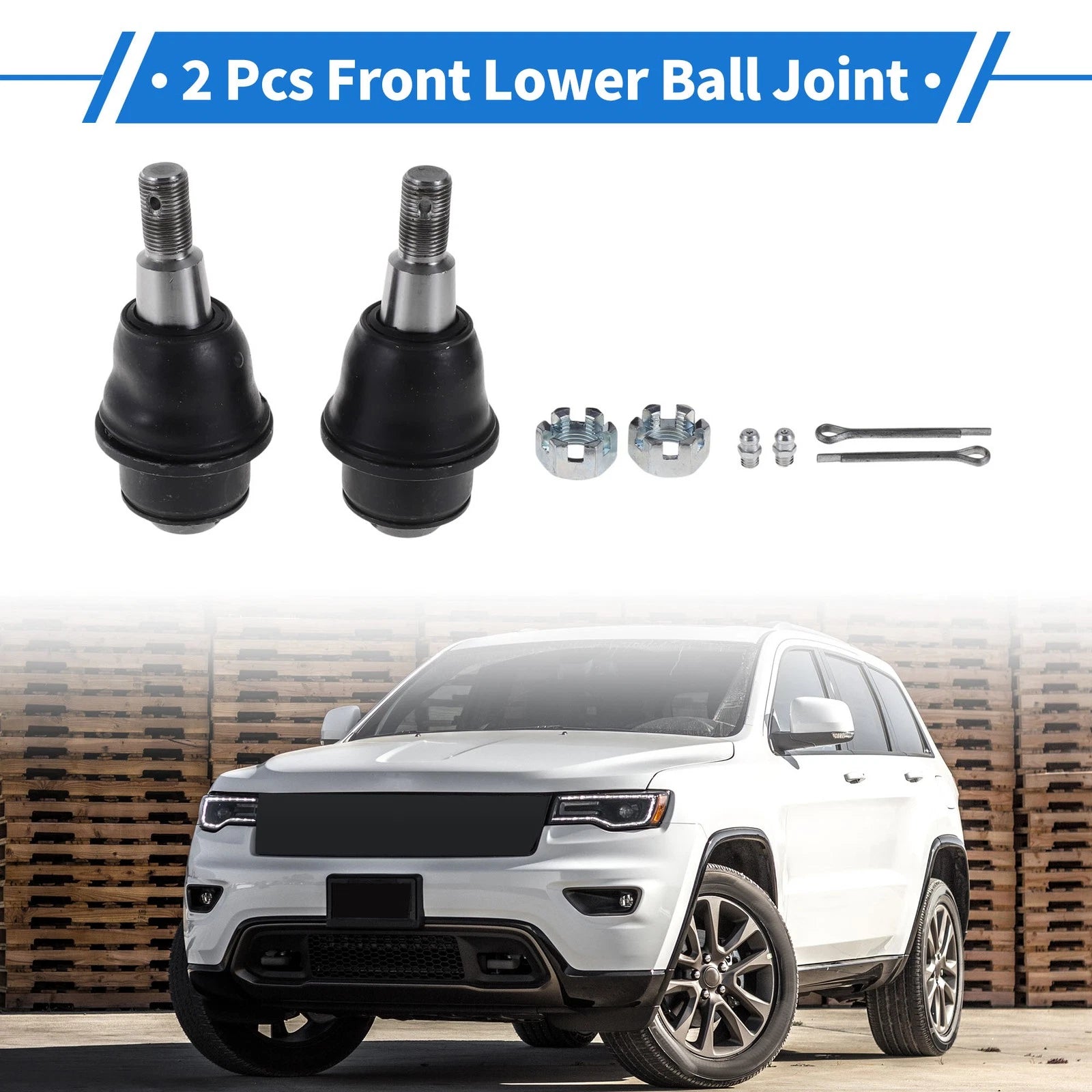 2 Pcs Front Lower Ball Joints Replacement for Chevrolet Silverado 1500 (2013–2020)