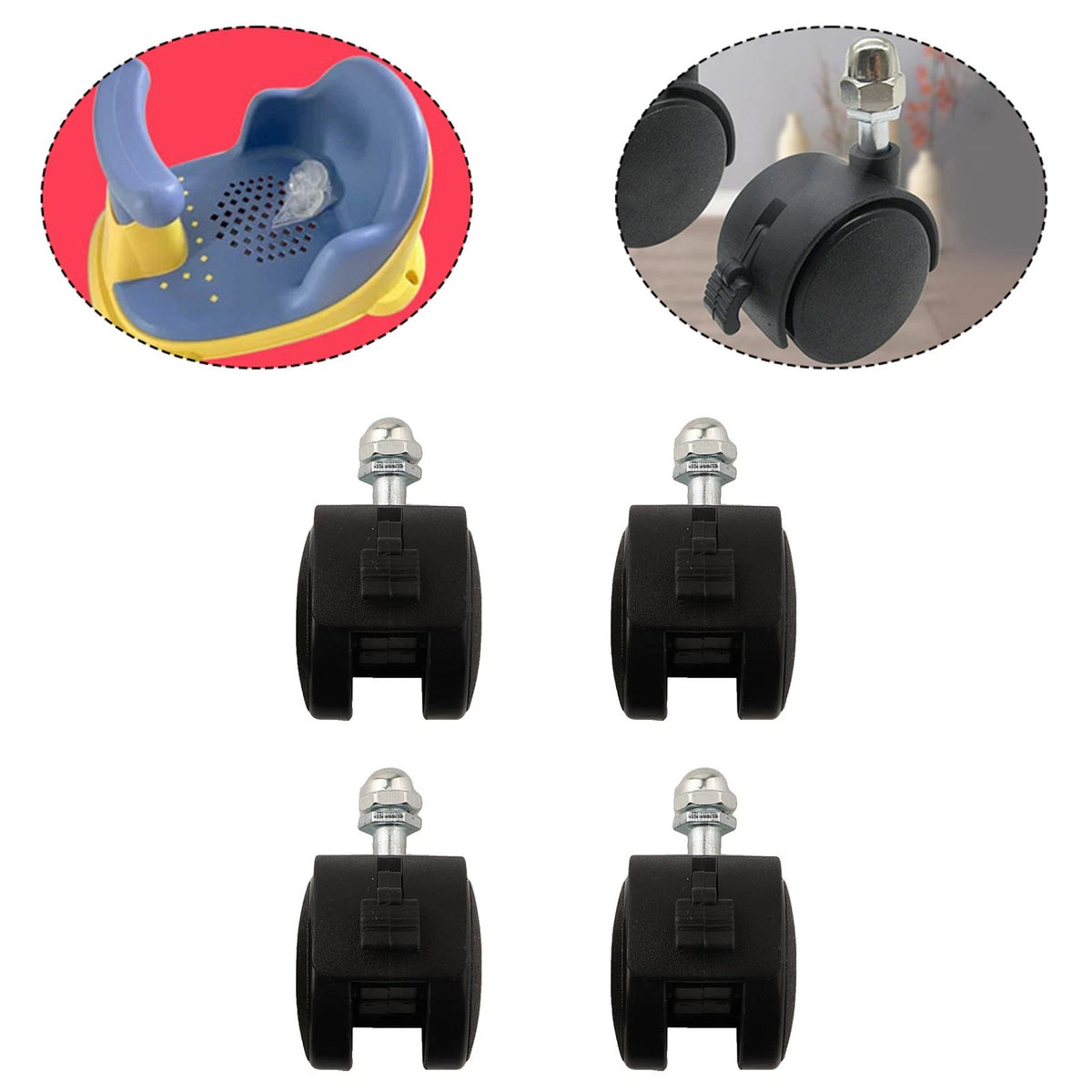 Set of 4 Casters for Midea Electric Heater