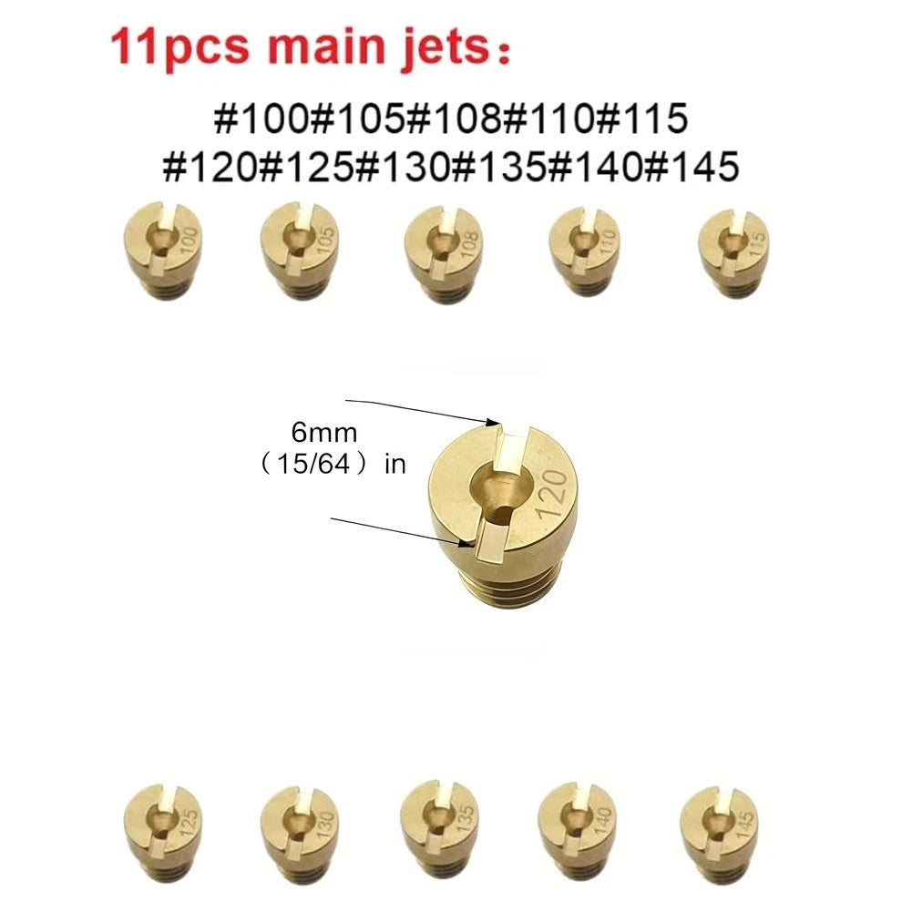 22 Pieces Carburetor Jet Kit for PWK KX Models