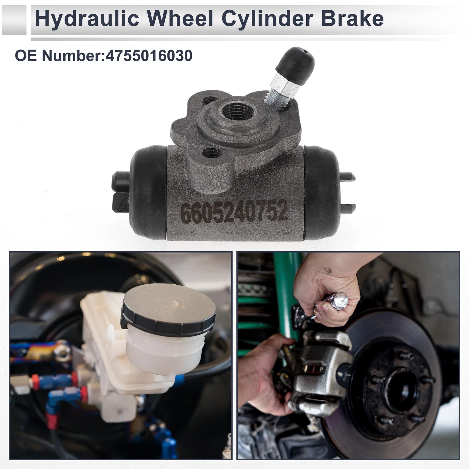 Brake Wheel Cylinder Rear Right Replacement for Toyota Corolla (1983–2001)