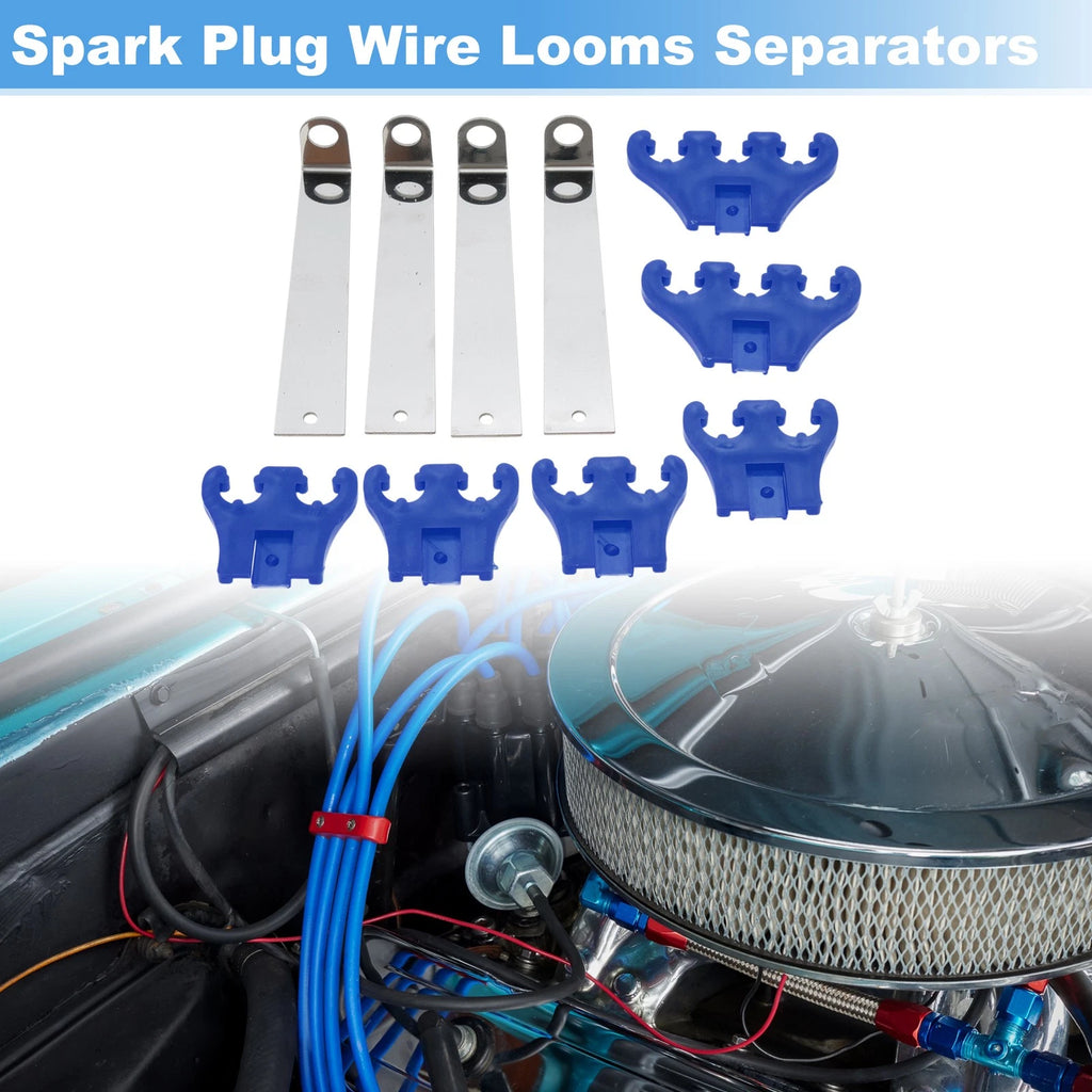 Engine Spark Plug Loom Separators Replacement for Ford Chevrolet (7-9mm) (1970–2024)