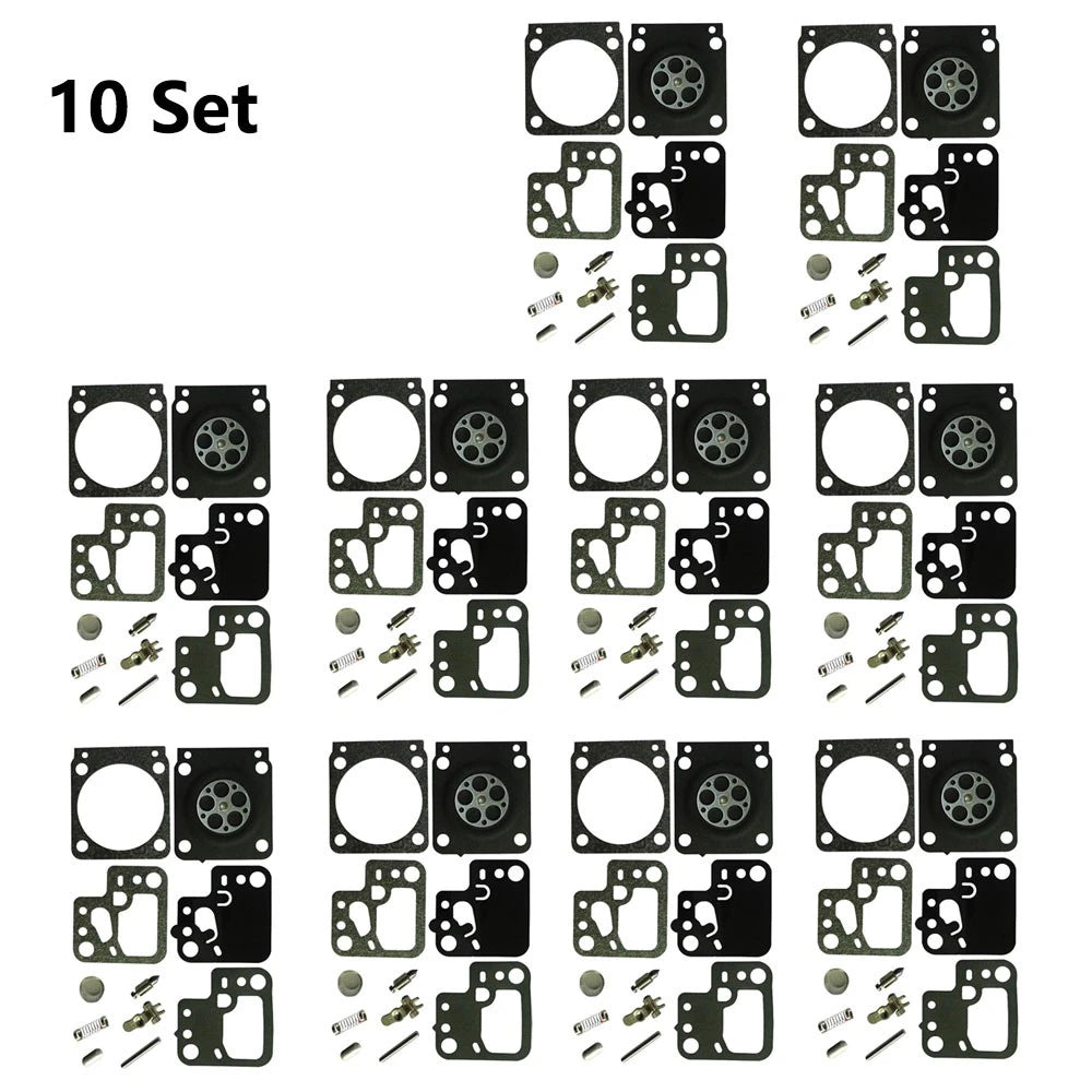 Set of 10 Carburetor Rebuild Kits for Stihl HS46 HS56 (ZAMA RB-243 C1T-S195E-J)