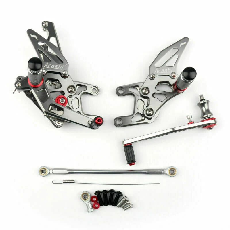 Aluminum Rearsets Footpeg Pedals for Honda CBR 1000RR (2012–2018) Titan Color