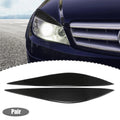 Headlight Eyebrows Sticker for Mercedes-Benz W204 Carbon Fiber Pattern (1 Pair)
