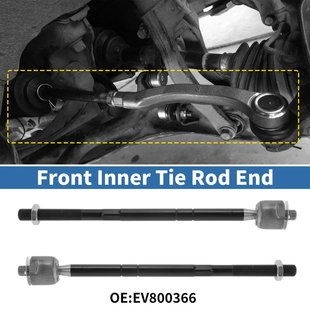 2 Pcs Front Inner Tie Rod End Links for Mazda Tribute (2008–2009)