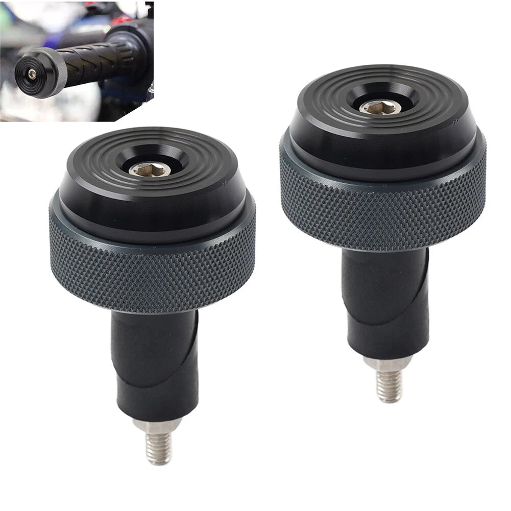 Set of 2 Handlebar End Plugs for Motorcycle (7/8" 22MM)