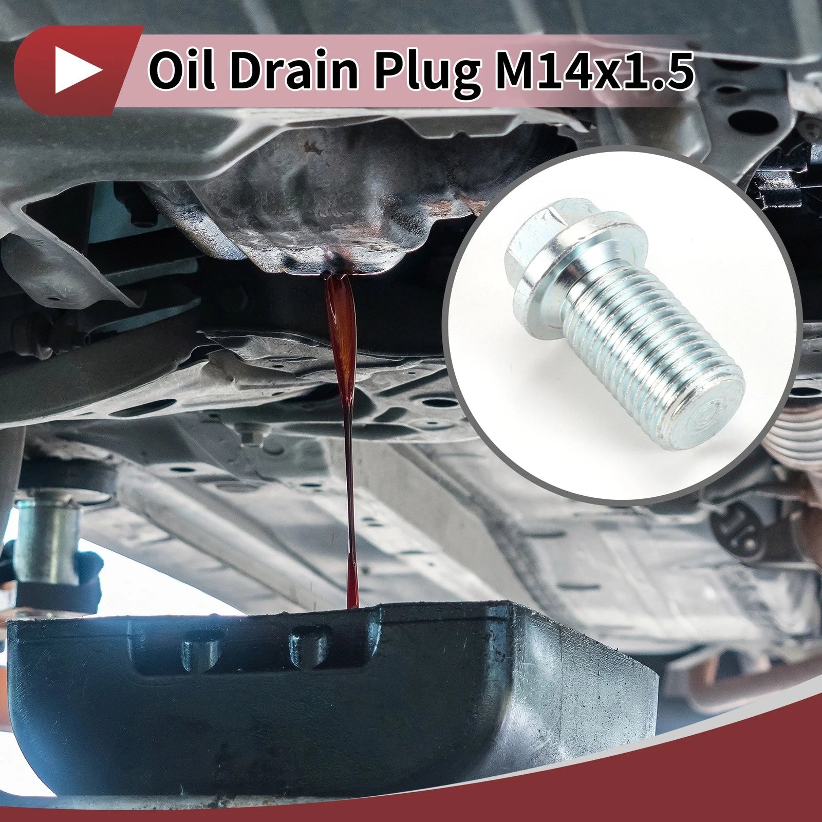 Oil Drain Plug Set for Mercedes-Benz Sprinter 2500 3500 (2010–2021)
