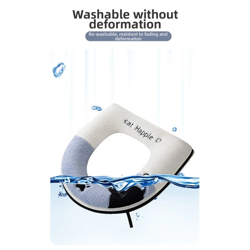 Ushaped Toilet Seat Cover with Zipper for Easy Installation
