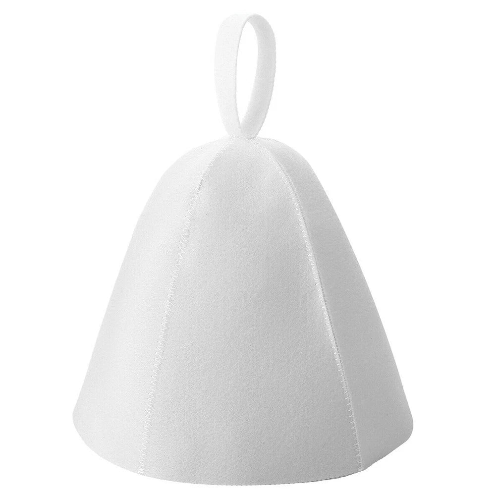 Sauna Hat for Spa Bath Protection (Grey/White)