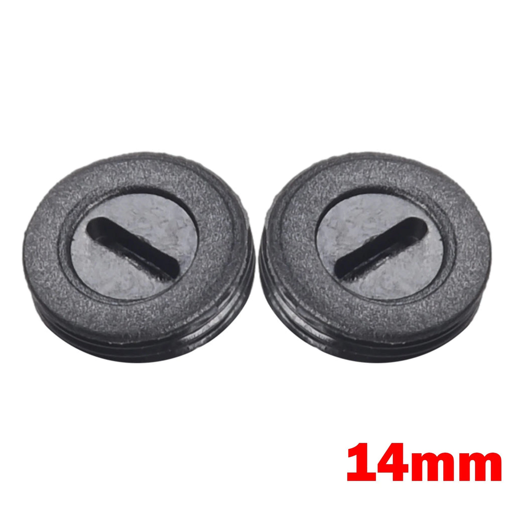 2X Black Carbon Brush Holder Cap for