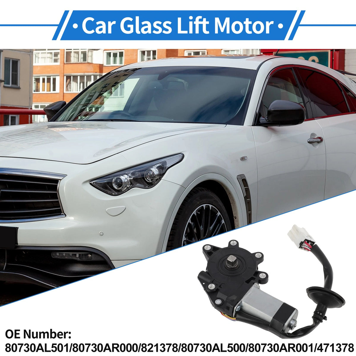 Front Right Power Window Regulator Lift Motor for Infiniti FX35 (2003–2008)