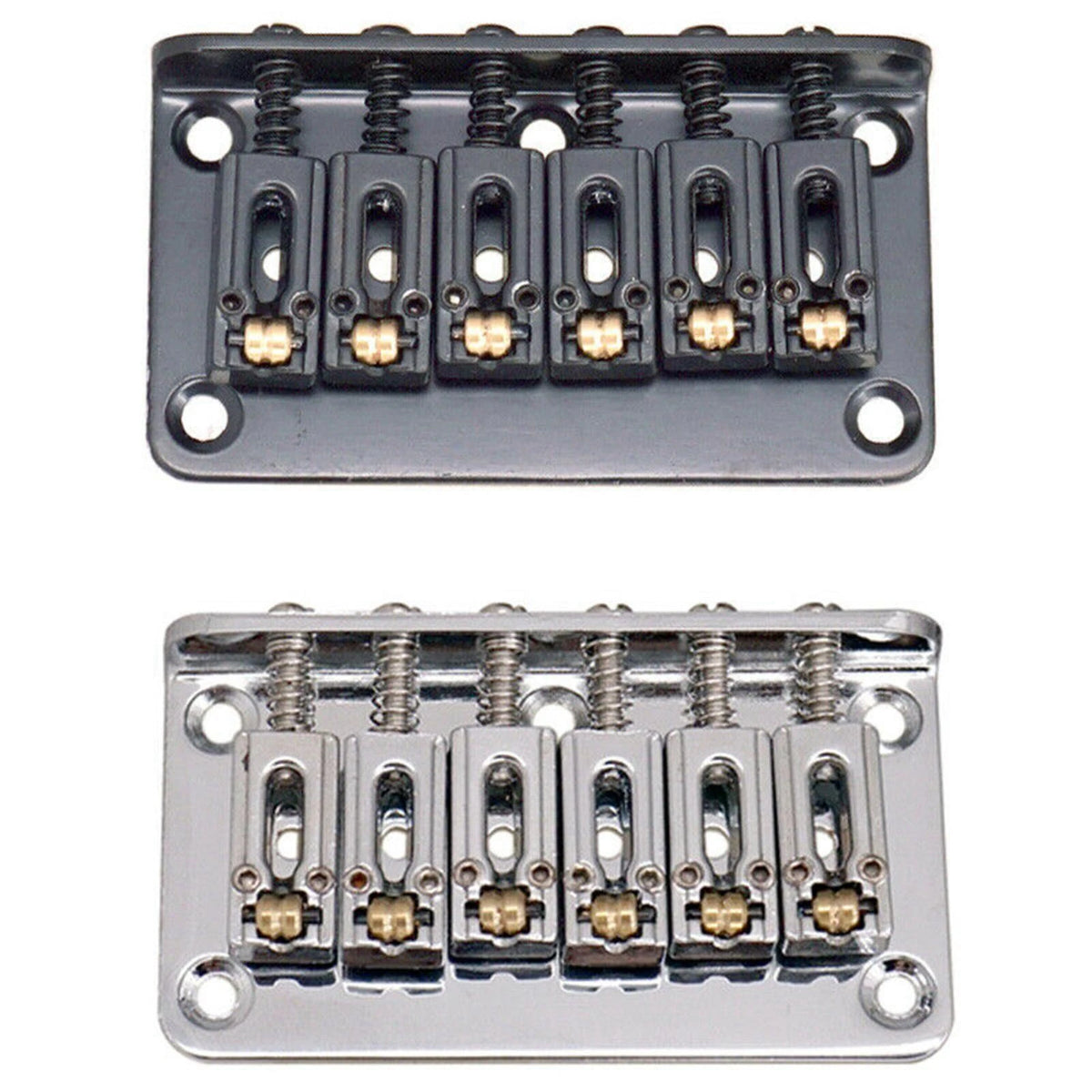 6 String Roller Saddle Hardtail Bridge for Electric Guitar B
