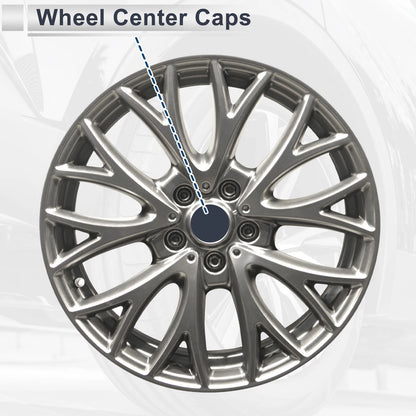 Set of 4 Wheel Center Caps for (2.42" 2.60" Black)