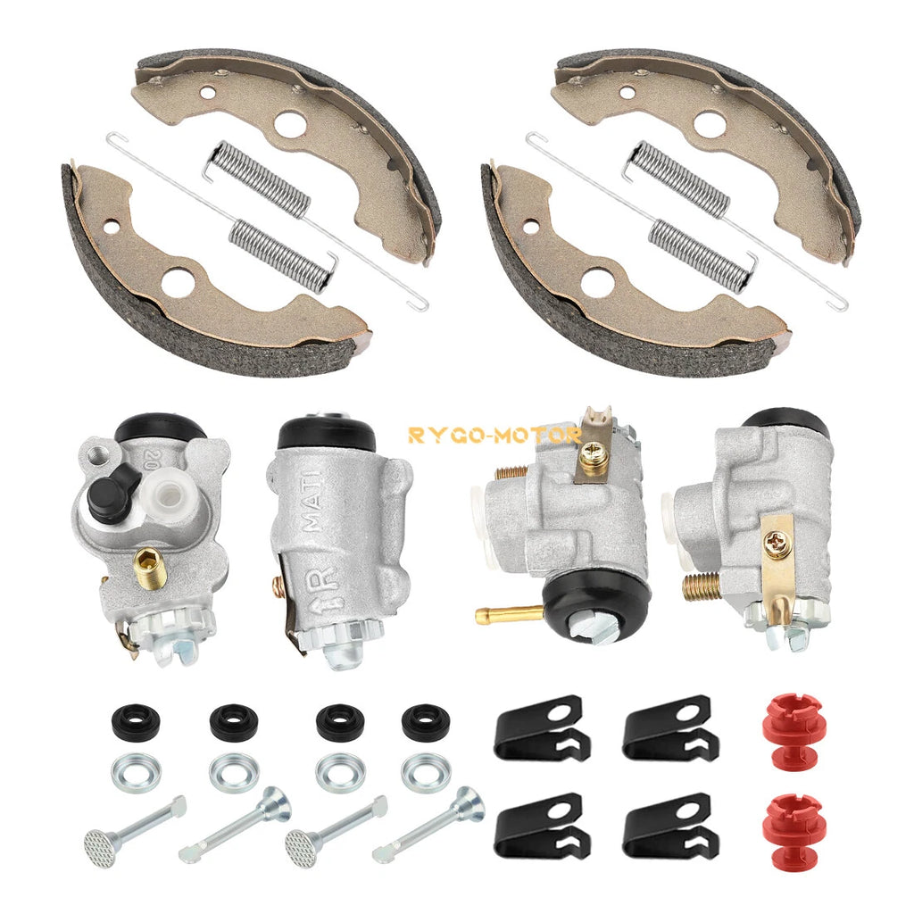 Front Brake Wheel Cylinders & Shoes Kit for Honda Rancher 350 TRX350 (2000–2003)
