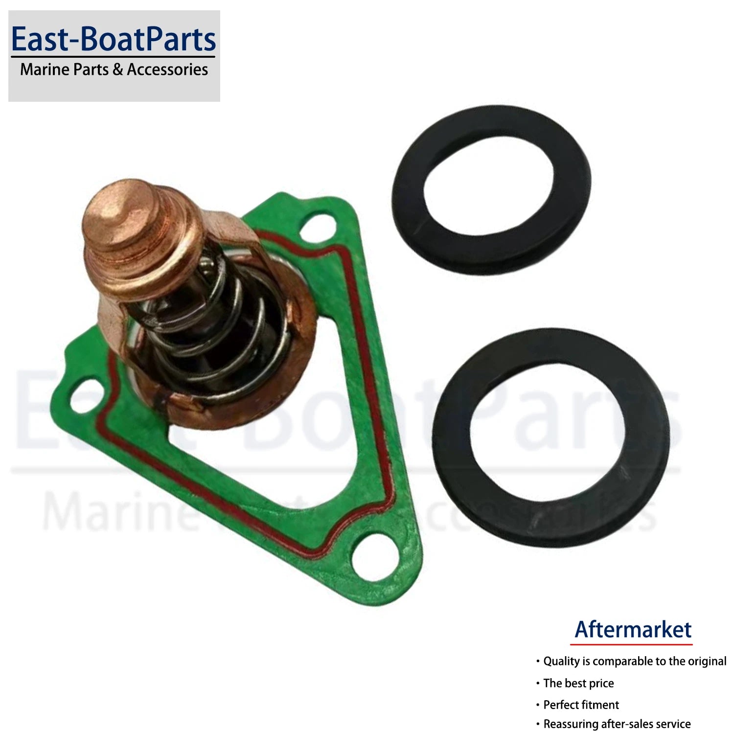 Thermostat and Gasket for Yamaha Outboard (67F-12411-00, 6CB-12411-00, 67F-12411-01)