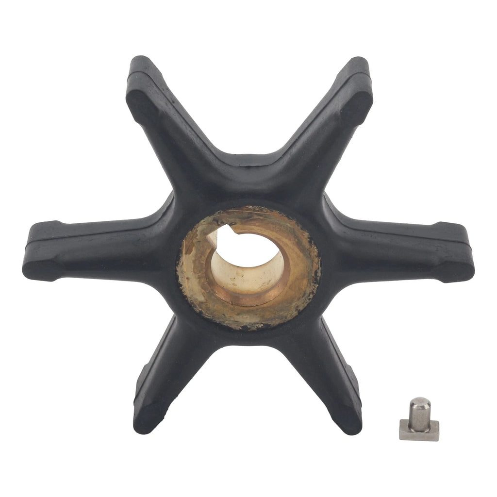 Water Pump Impeller & Key for Johnson OMC Outboard (277181, 434424, 18-3001, 500350)