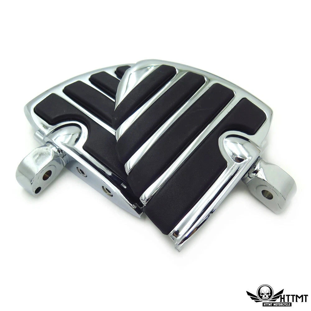 Chrome Wing Mini Floorboards w/ Adapters for Suzuki Marauder 800 (1997–2004)
