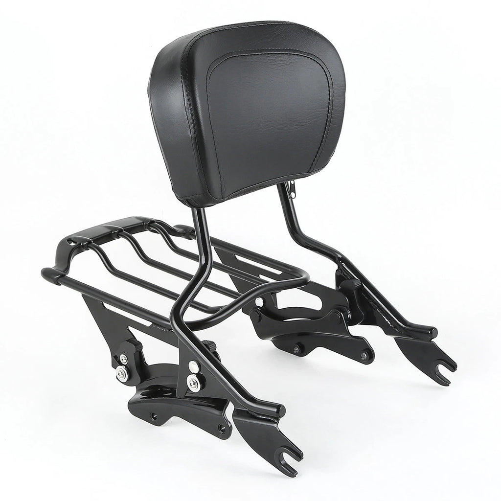 Sissy Bar Backrest Luggage Rack Docking Kit for Harley Electra Glide (2014–2023)