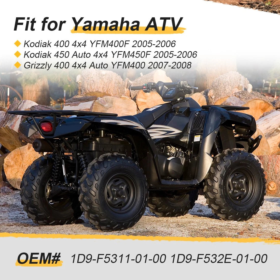 Rear Left & Right Wheel Hub for Yamaha Kodiak 400 450 (2005–2006) YFM400FA YFM450F