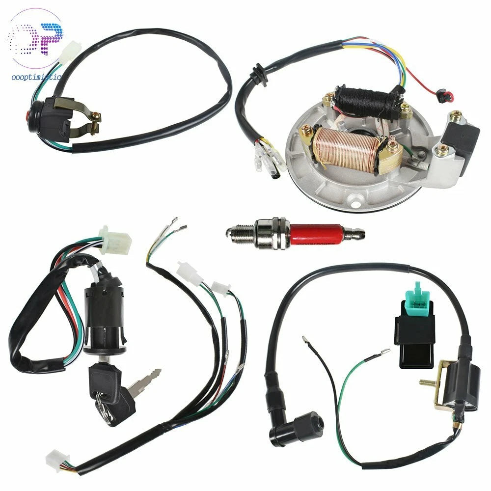 Wiring Harness Ignition Coil CDI Box Stator for 50-140cc Dirt Pit Bike ATV