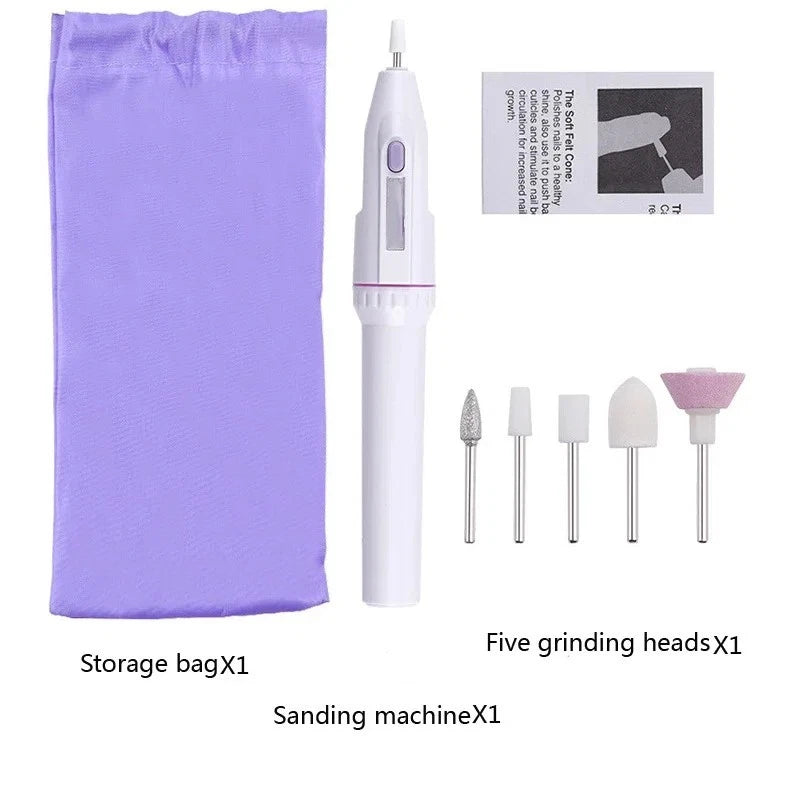 Electric Nail Drill with Grinding Tools for Portable Grooming
