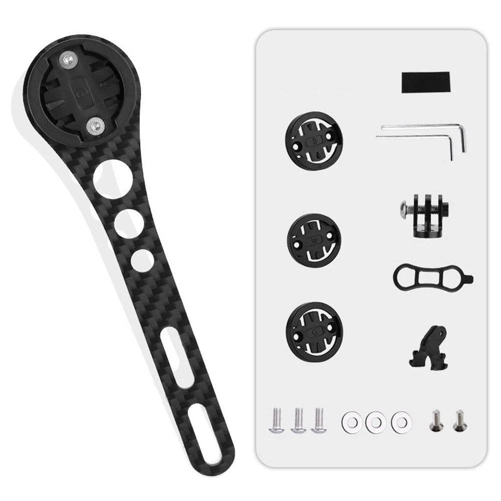 Adjustable Bicycle Light Holder for Bryton Carbon Fiber