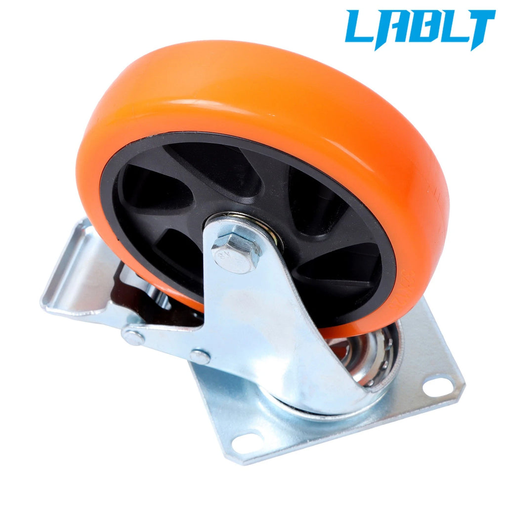 4 Pack Swivel Caster Wheels for LABLT (5 Inch, Dual Locking)