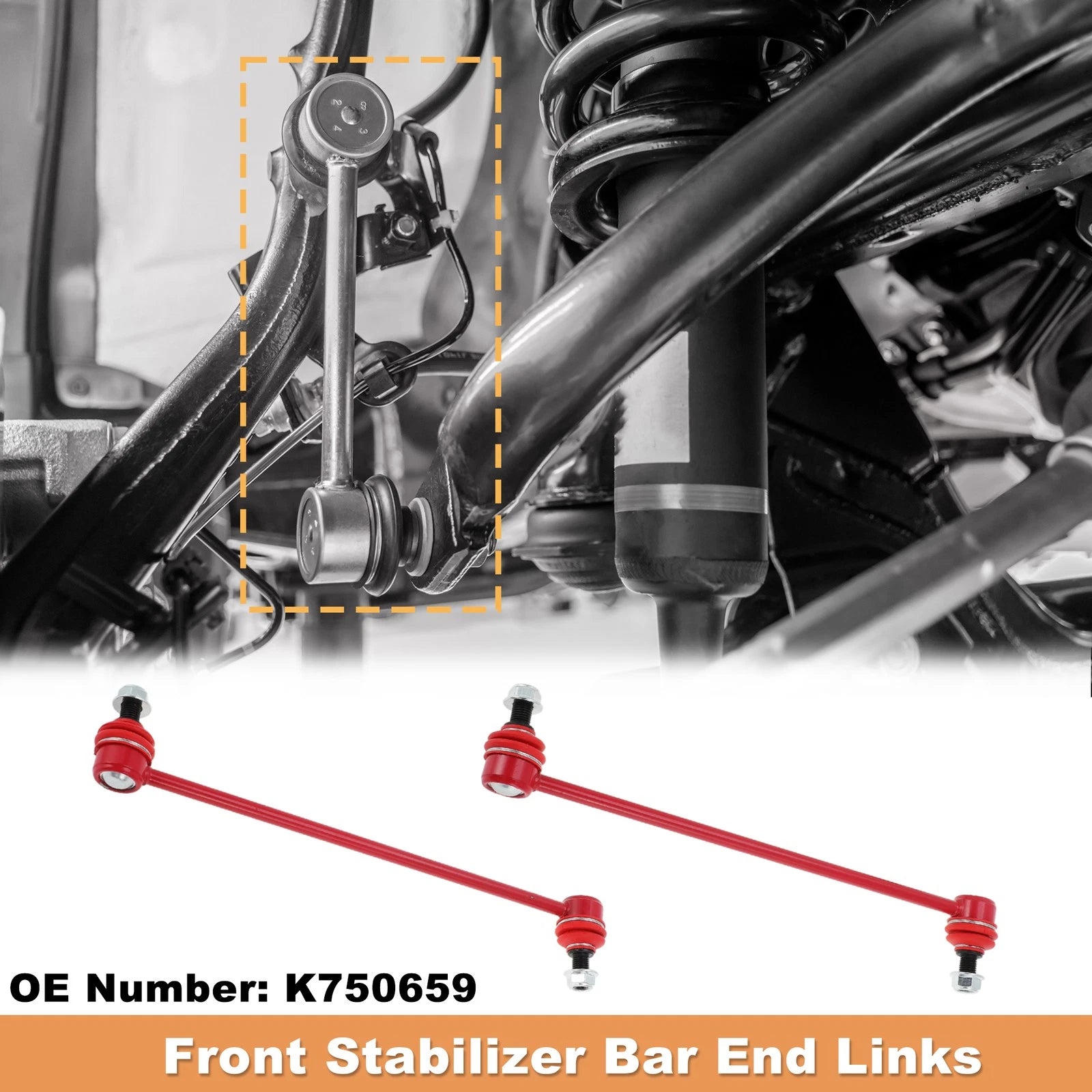 Front Sway Bar Links Replacement 2 Pack for Hyundai Santa Fe (2013–2018)