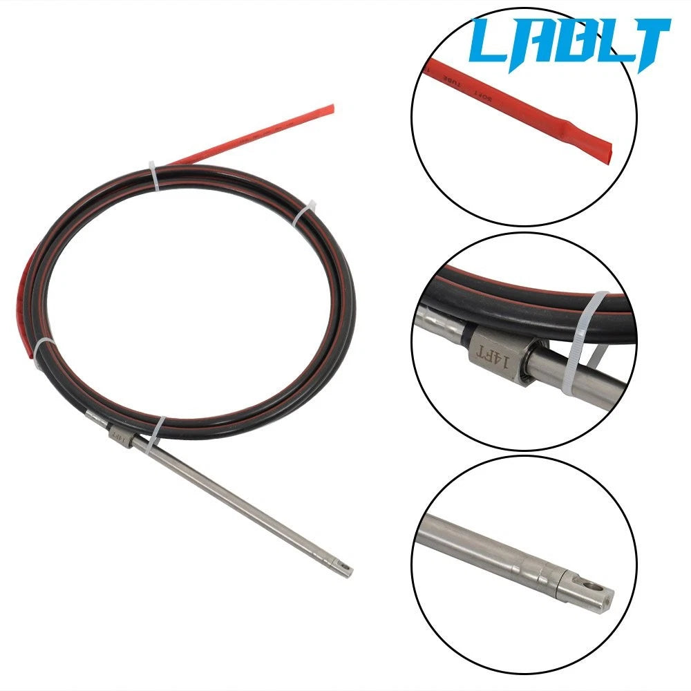 Boat Rotary Steering System Outboard Kit for Marine (14 Feet)