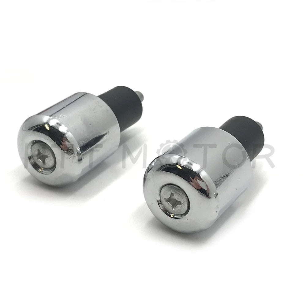 Chrome Bar Ends for Yamaha (6mm, 22mm Handlebar)