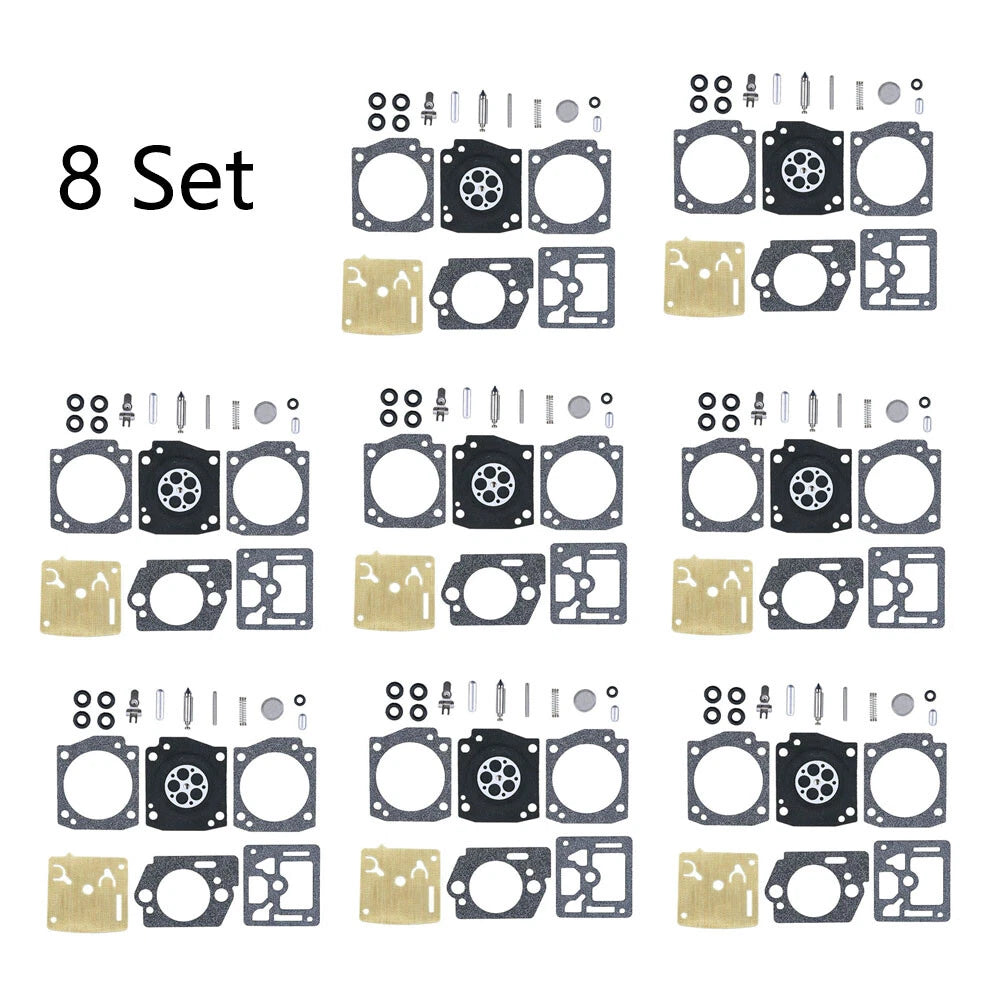 Set of 8 Carburetor Repair Kits for Husqvarna K750 K760 (Zama RB-177)