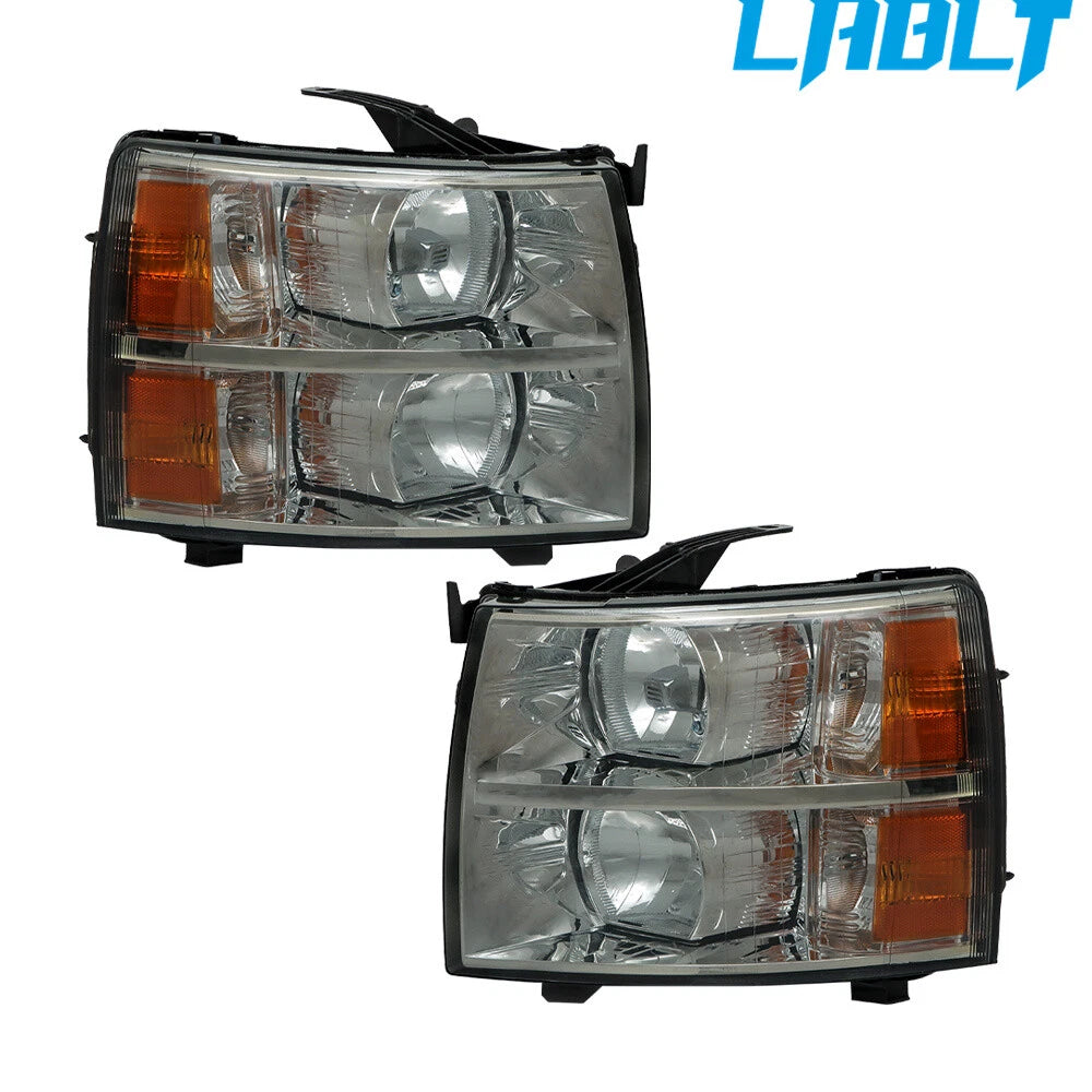 Headlights for Chevrolet Silverado 1500 2500 3500 (2007–2013) Left & Right