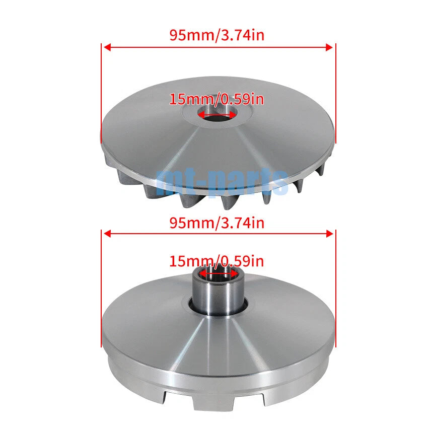 Clutch Variator Pulley Set for Polaris ATV Scrambler 90 (2001–2003) 90X (2002)