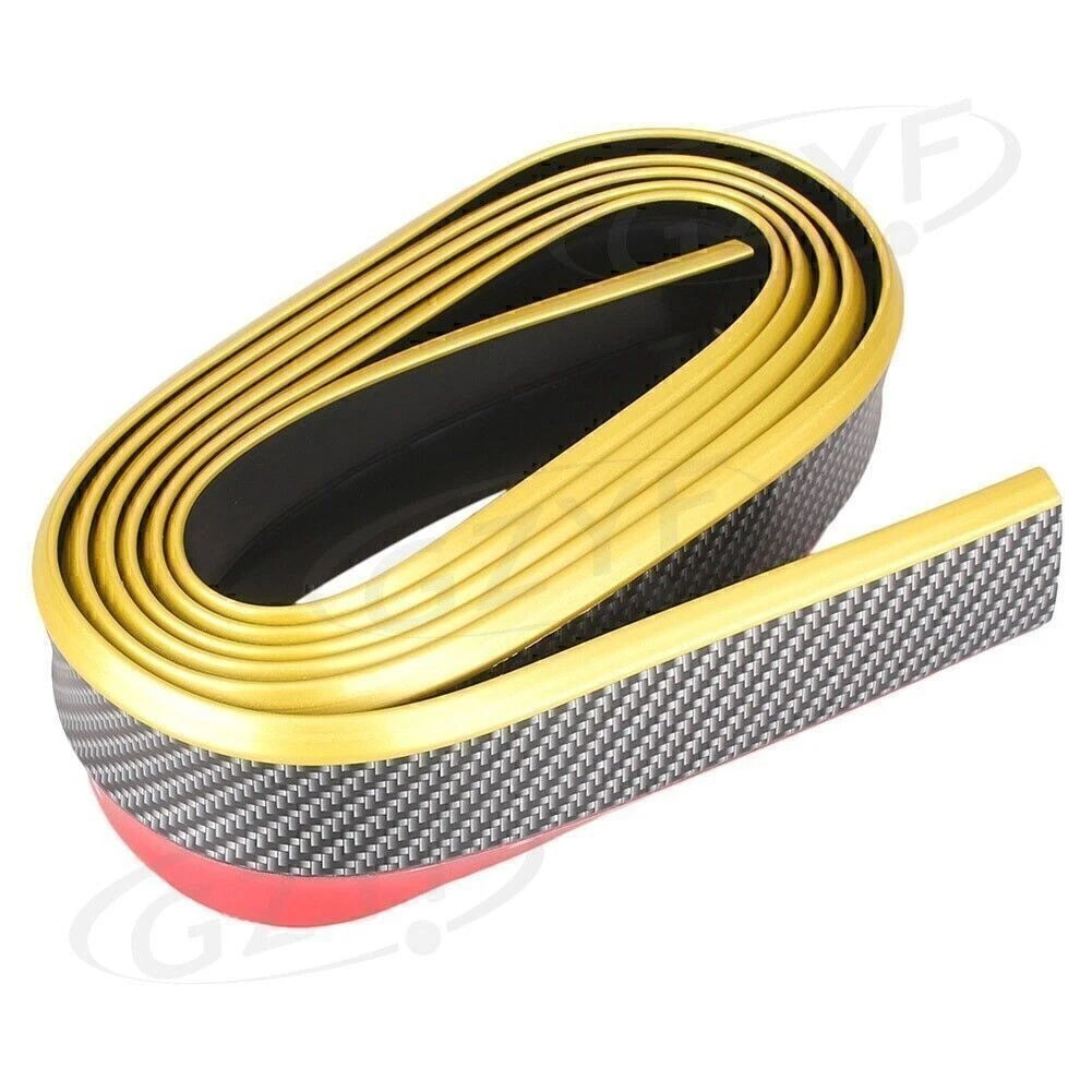 Carbon Fiber Splitter for - Rubber, 3M Adhesive, Yellow