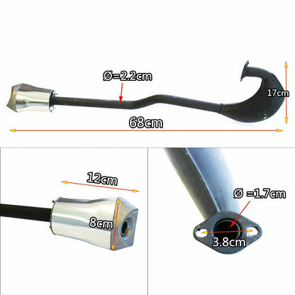 Exhaust Pipe Muffler for 80CC Motorised Bike (2023)
