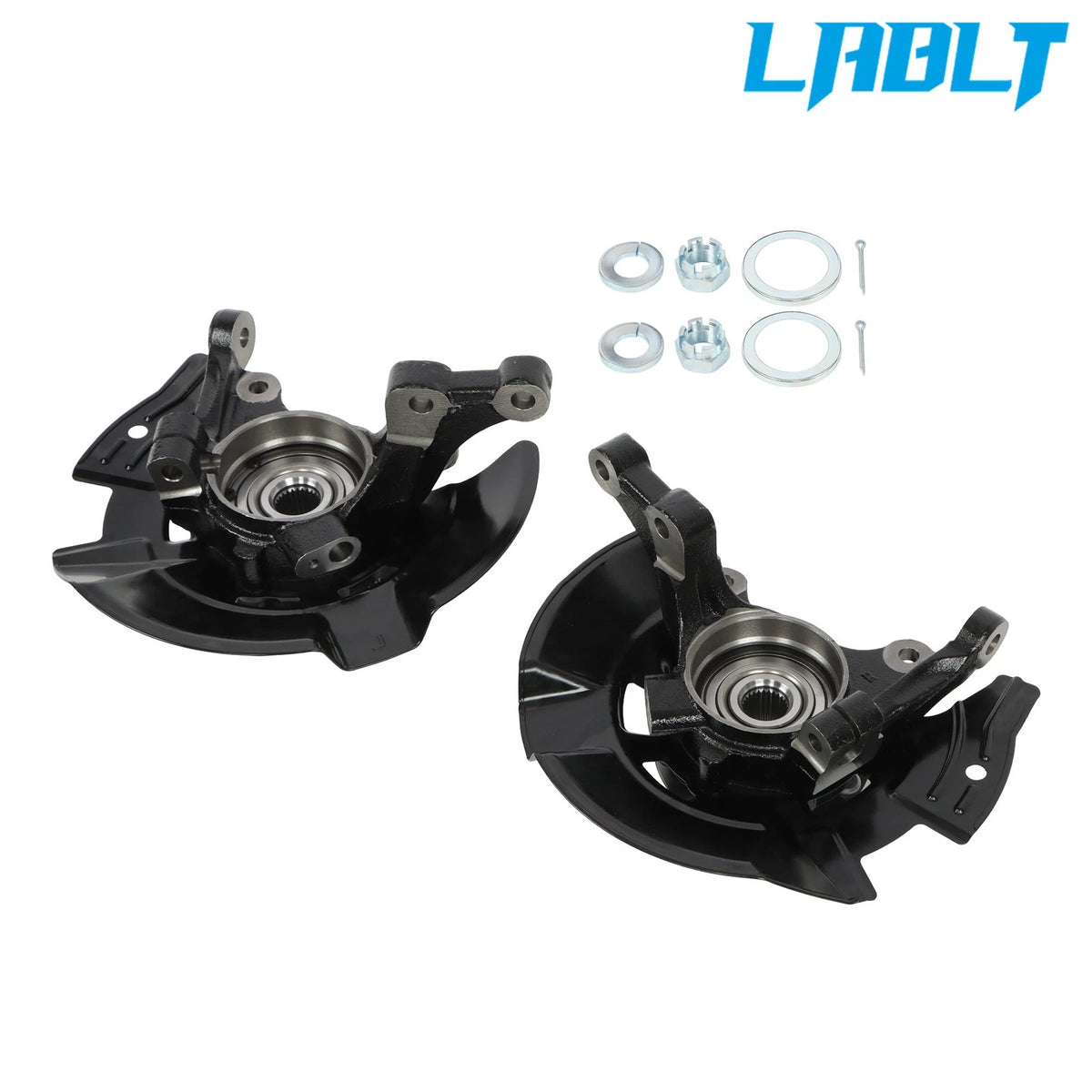 2X Front Steering Knuckle & Wheel Bearing Hub Assembly for Hyundai Sonata (2011–2013)