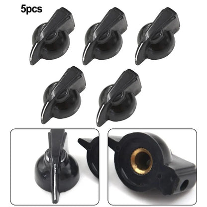 Set of 5 Bakelite Potentiometer Knobs for 6mm Shaft Hole Dia