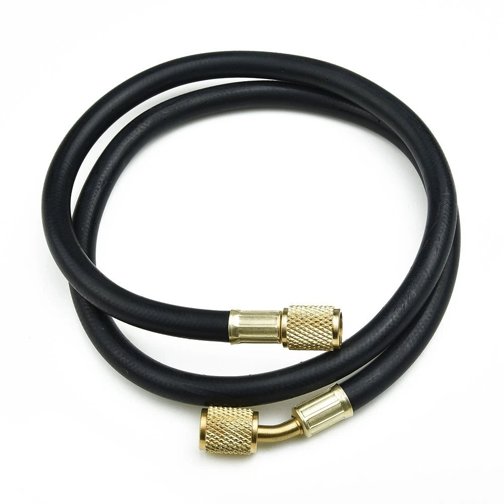 Black Charging Hose for Refrigeration Brass Gauge R-410A 800PSI