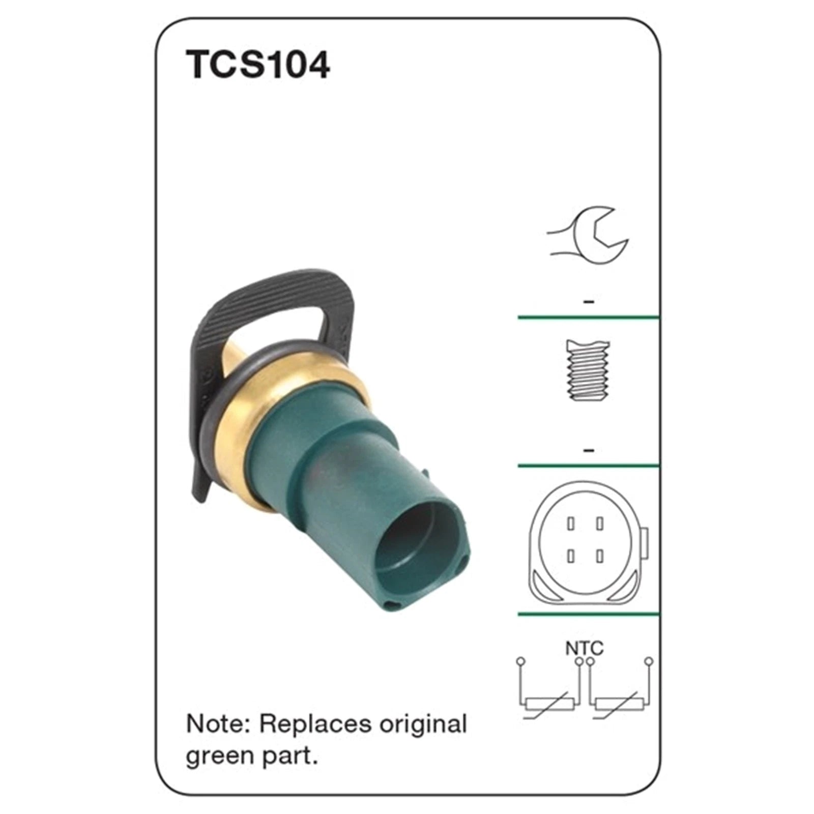 Coolant Temperature ECU Sensor for Audi A6 C6 V6 3.0L BBJ (2004)