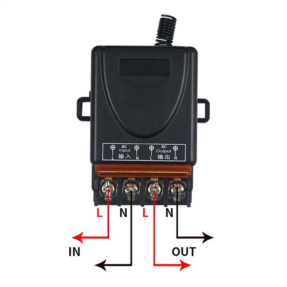 Relay Wireless Remote Control Switch for AC 90-220V 30A