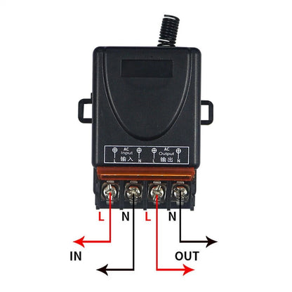 Relay Wireless Remote Control Switch for AC 90-220V 30A
